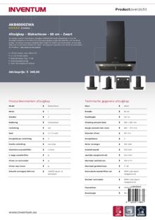 Product informatie INVENTUM afzuigkap AKB6000ZWA