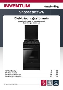 Product informatie INVENTUM fornuis VFG5020GZWA