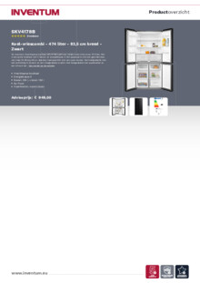 Product informatie INVENTUM koelkast side by side SKV4178B