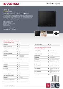 Product informatie INVENTUM kookplaat inbouw IKI6045