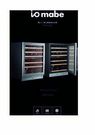 Product informatie IOMABE wijnkoelkast onderbouw rvs IOW51DDSS