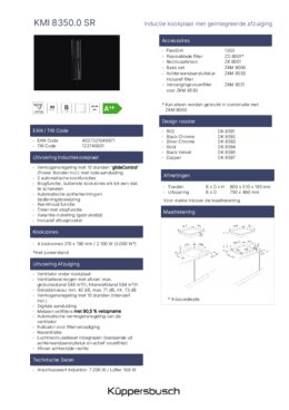 Product informatie KUPPERSBUSCH inductie kookplaat met afzuiging inbouw KMI8350.0SR