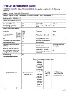 Product informatie KUPPERSBUSCH side by side vriezer inbouw FGX9800.0I E