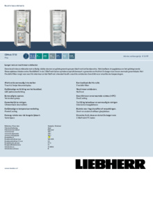 Product informatie LIEBHERR koelkast CBNSDC 5733 20