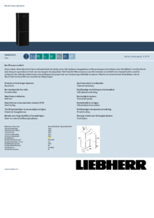 Product informatie LIEBHERR koelkast CNDBL 5223 20