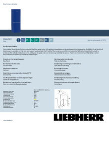 Product informatie LIEBHERR koelkast CNDDB 5223 20