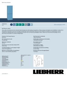 Product informatie LIEBHERR koelkast CNDLB 5223 20