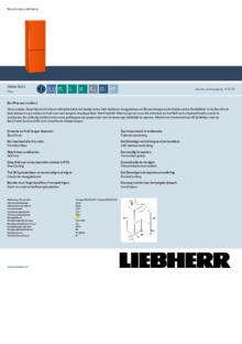 Product informatie LIEBHERR koelkast CNDOR 5223 20