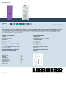 Product informatie LIEBHERR koelkast paars CNDpu 5223 20