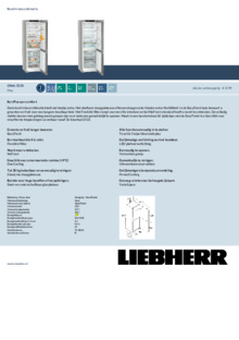 Product informatie LIEBHERR koelkast CNSFC 5233 20