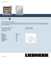 Product informatie LIEBHERR koelkast OKES 1750 21
