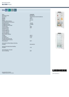 Product informatie LIEBHERR koelkast Rd 5000 22