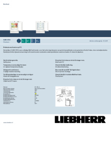 Product informatie LIEBHERR koelkast biofresh inbouw SUIB 1550 25