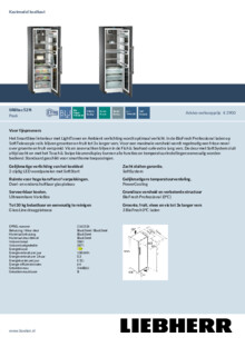 Product informatie LIEBHERR koelkast blacksteel SRBbsc 529i 23