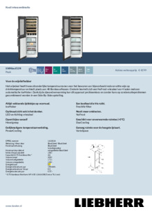 Product informatie LIEBHERR koelkast blacksteel SWNbsd 529i 20