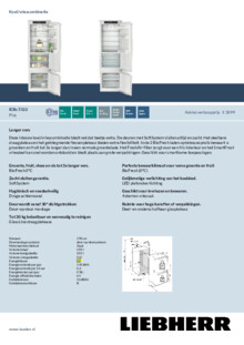 Product informatie LIEBHERR koelkast inbouw ICBc 5122 22