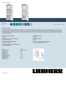 Product informatie LIEBHERR koelkast inbouw ICNc 5123 20