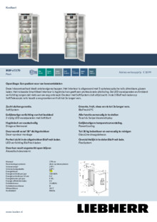 Product informatie LIEBHERR koelkast inbouw IRBPci 5170 22