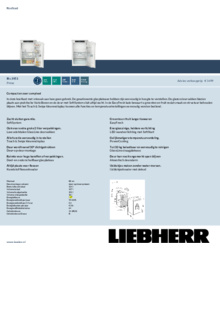 Product informatie LIEBHERR koelkast inbouw IRc 3951 20