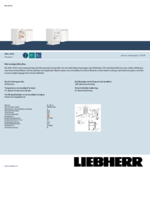 Product informatie LIEBHERR koelkast inbouw UIKo 1560 25