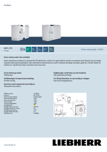 Product informatie LIEBHERR koelkast inbouw URPc 375i 20