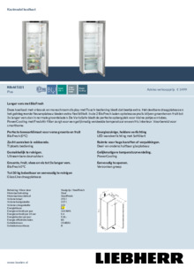 Product informatie LIEBHERR koelkast rvs look RBsfd 5221 22