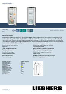 Product informatie LIEBHERR koelkast rvs look SRsfd 5220 22