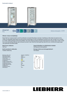 Product informatie LIEBHERR koelkast side by side rvs look XRFsf 5245 22