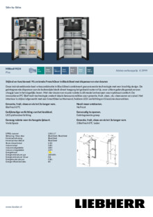 Product informatie LIEBHERR side by side koelkast blacksteel MBbsdi 9028 20