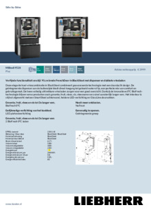 Product informatie LIEBHERR side by side koelkast blacksteel MBbsdi 9528 20