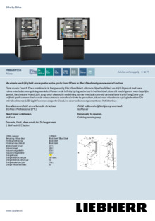 Product informatie LIEBHERR side by side koelkast blacksteel MBbsdi 9556 20