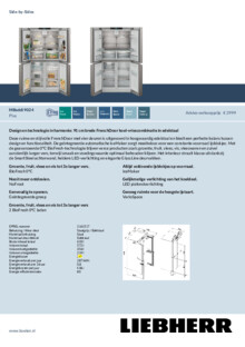 Product informatie LIEBHERR side by side koelkast rvs MBsddi 9024 20