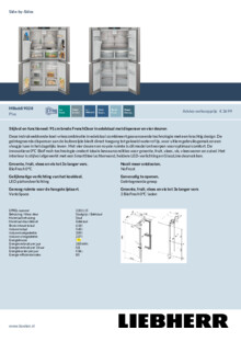 Product informatie LIEBHERR side by side koelkast rvs MBsddi 9028 20