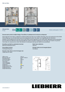 Product informatie LIEBHERR side by side koelkast rvs MBsddi 9058 20