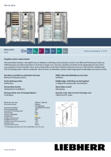 Product informatie LIEBHERR side by side koelkast rvs XRCst 5295 20
