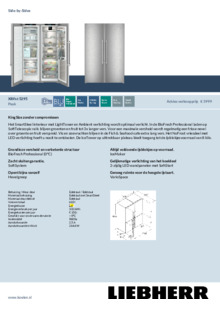 Product informatie LIEBHERR side by side koelkast rvs XRFst 5295 22
