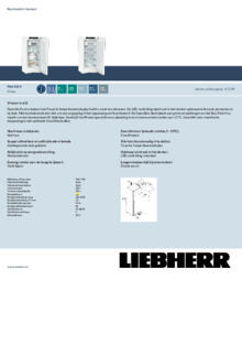Product informatie LIEBHERR vrieskast FNd 4254 21