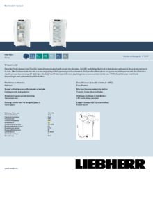 Product informatie LIEBHERR vrieskast FNd 4655 21