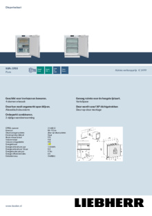 Product informatie LIEBHERR vrieskast inbouw SUFc 3703 20