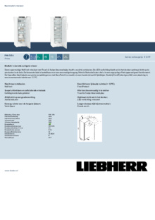 Product informatie LIEBHERR vrieskast wit FNb 5056 20
