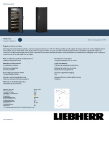 Product informatie LIEBHERR wijnkoelkast zwart WSbli 7731 20