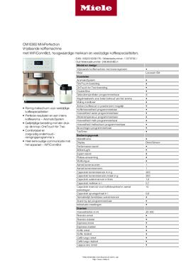 Product informatie MIELE koffiemachine CM6360 LOTUSWIT CLEANSTEELMET