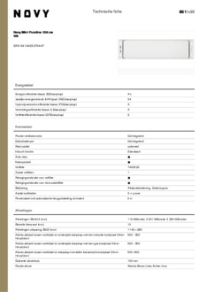 Product informatie NOVY afzuigkap inbouw 861