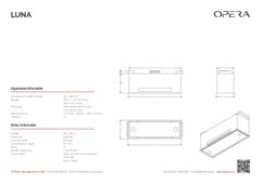 Product informatie OPERA afzuigkap geintegreerd BLU081B1