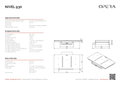 Product informatie OPERA inductie kookplaat met afzuiging DNI93B210 Nivel 930