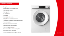 Product informatie SHARP wasmachine ESNFA814BWBBX