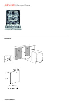 Product informatie SKS vaatwasser inbouw SKSDW2402P