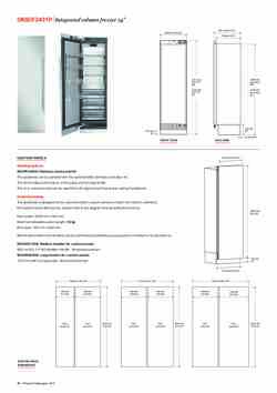 Product informatie SKS vrieskast inbouw SKSCF2431P