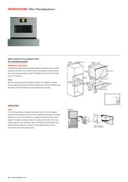 Product informatie SKS warmhoudlade inbouw SKSWD2421MS