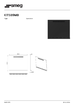 Product informatie SMEG achterwand KITSB9MB